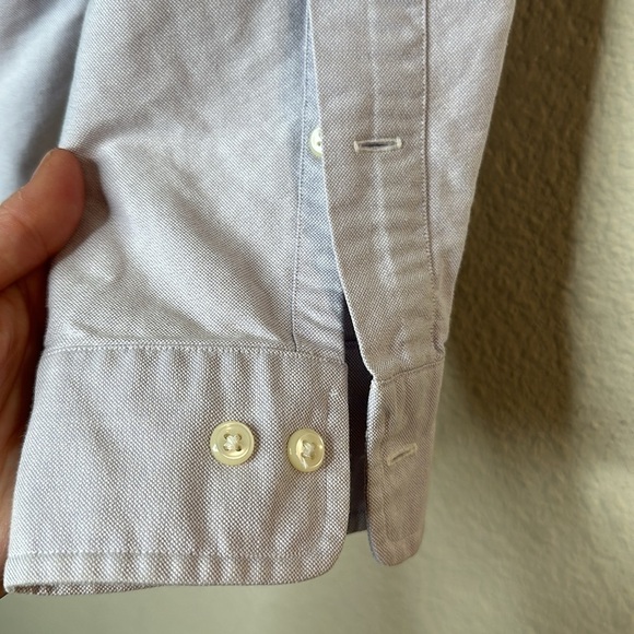 VTG Polo Ralph Lauren Yarmouth Pale Lilac Oxford Button Down Mens 16 1/2 x 34-35 - Picture 8 of 11